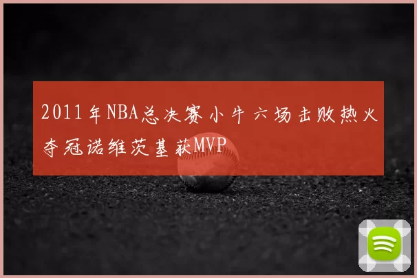 2011年NBA总决赛小牛六场击败热火夺冠诺维茨基获MVP